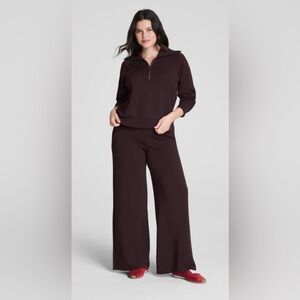 TALL SPANX AIR ESSENTIALS SET - Chocolate brown - Pants Large Tall-Jacket Large